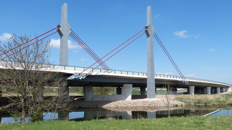 Die Brücke über die BAB A30 bei Bad Oyenhausen