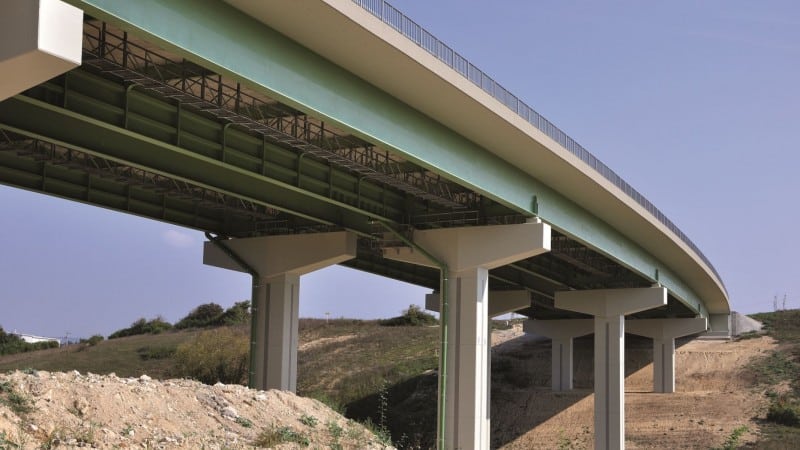 Trägerkonstruktion der Talbrücke bei Szentgotthárd